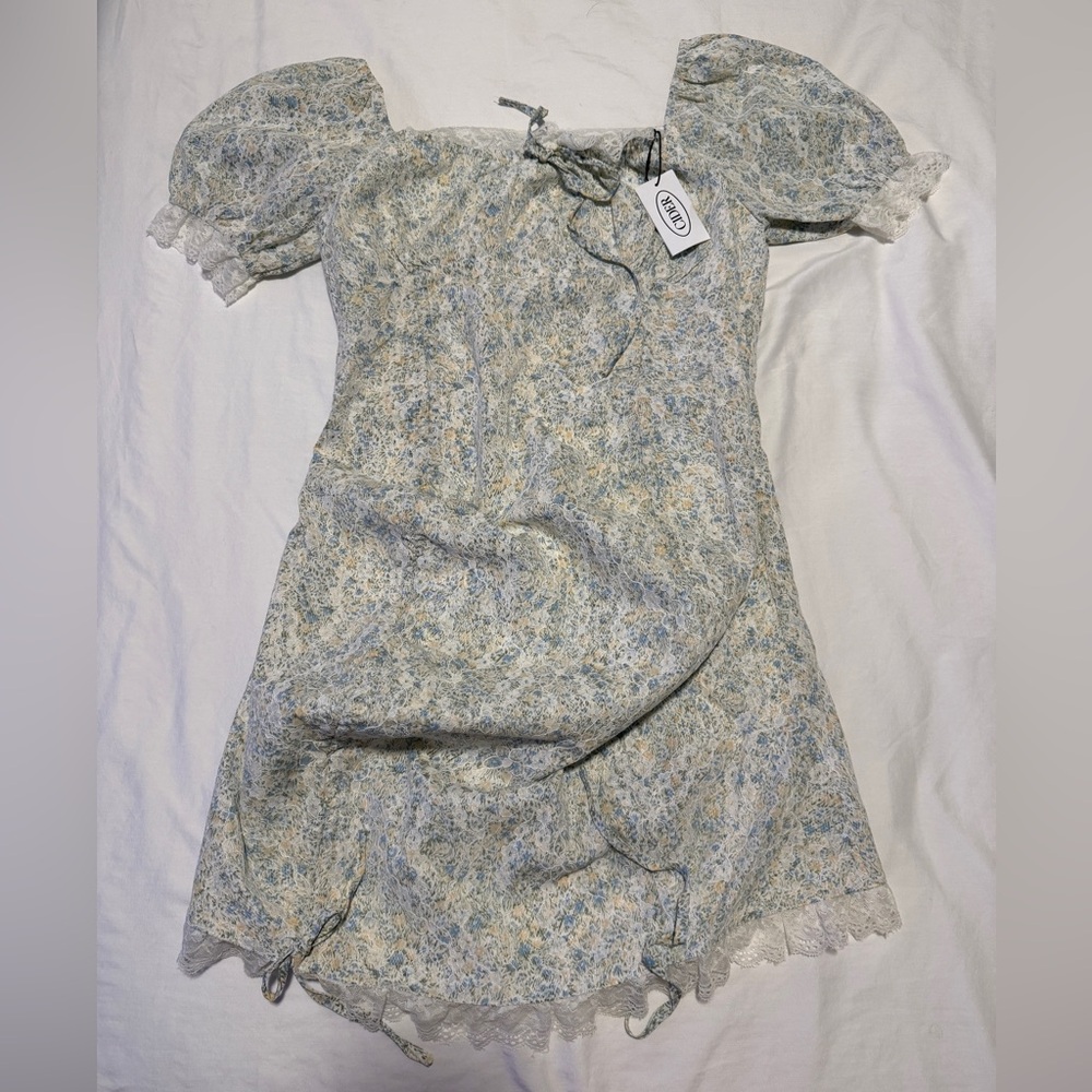 Cider Blue and Cream Floral Dress NWT XL